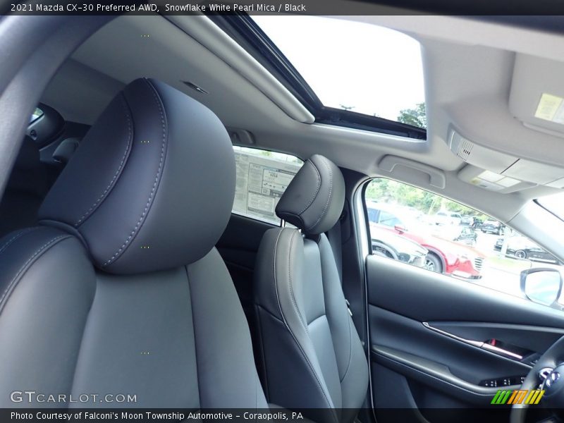 Snowflake White Pearl Mica / Black 2021 Mazda CX-30 Preferred AWD