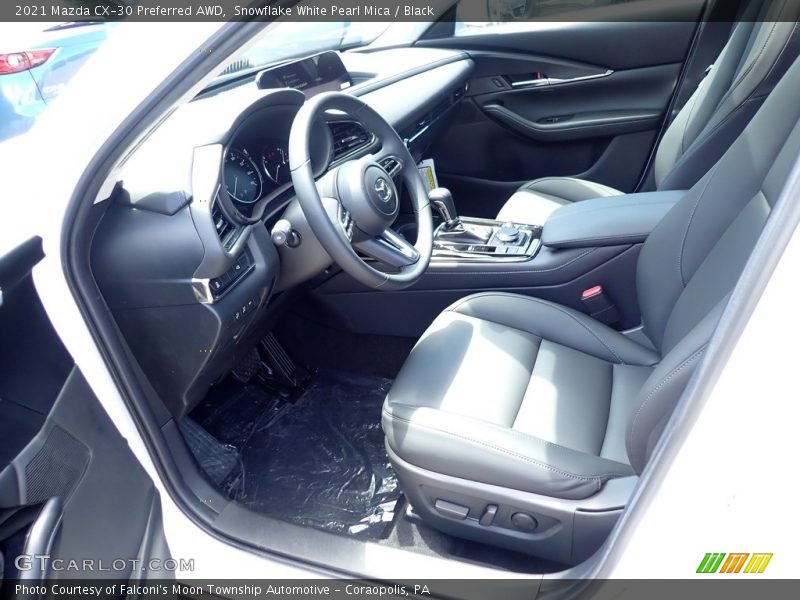 Snowflake White Pearl Mica / Black 2021 Mazda CX-30 Preferred AWD