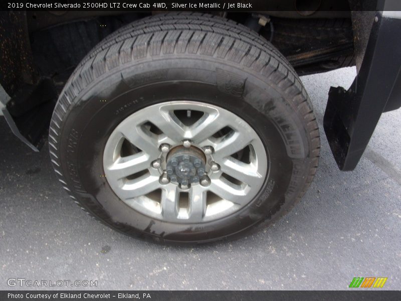 Silver Ice Metallic / Jet Black 2019 Chevrolet Silverado 2500HD LTZ Crew Cab 4WD