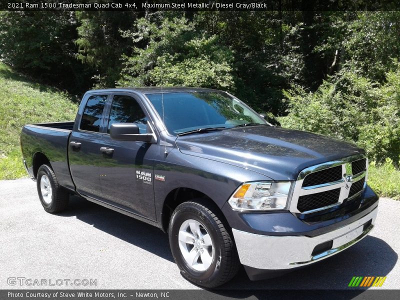 Maximum Steel Metallic / Diesel Gray/Black 2021 Ram 1500 Tradesman Quad Cab 4x4