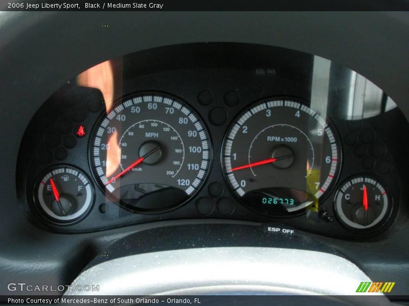 Black / Medium Slate Gray 2006 Jeep Liberty Sport
