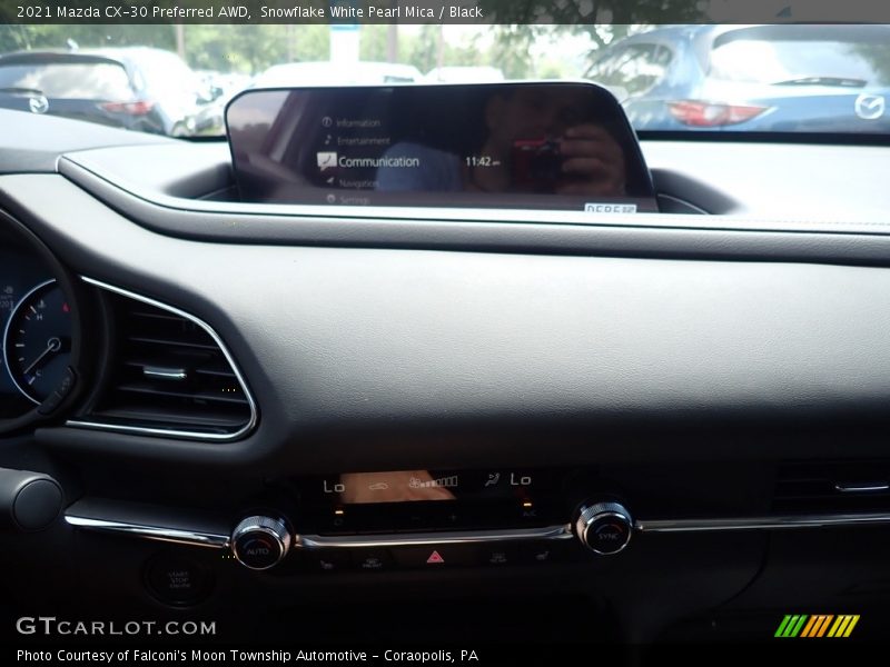 Snowflake White Pearl Mica / Black 2021 Mazda CX-30 Preferred AWD