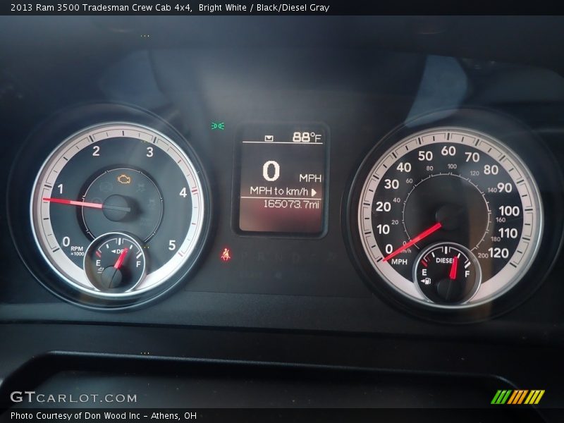 Bright White / Black/Diesel Gray 2013 Ram 3500 Tradesman Crew Cab 4x4