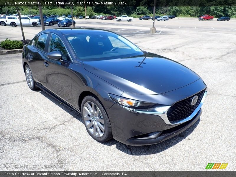 Front 3/4 View of 2021 Mazda3 Select Sedan AWD