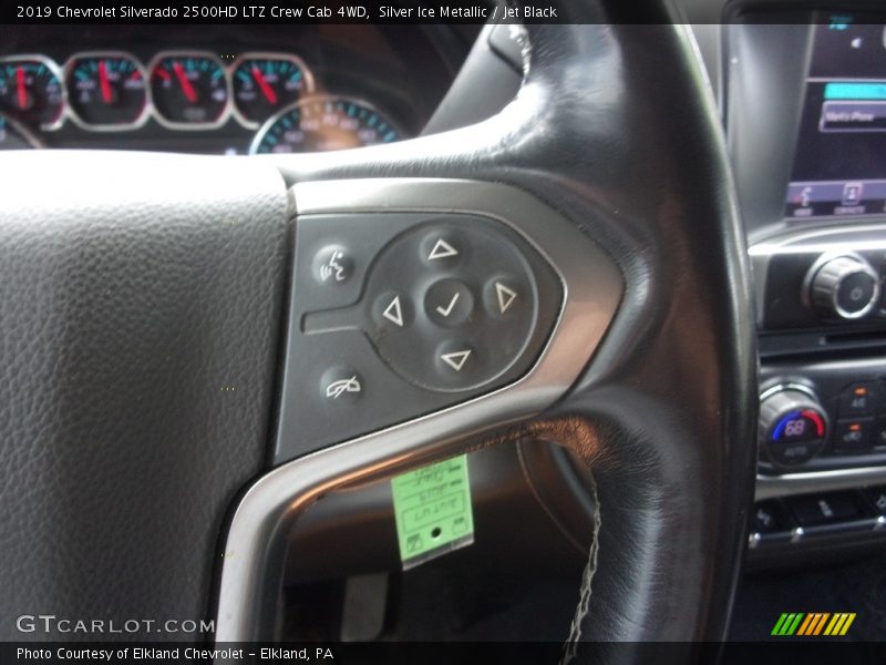 Silver Ice Metallic / Jet Black 2019 Chevrolet Silverado 2500HD LTZ Crew Cab 4WD