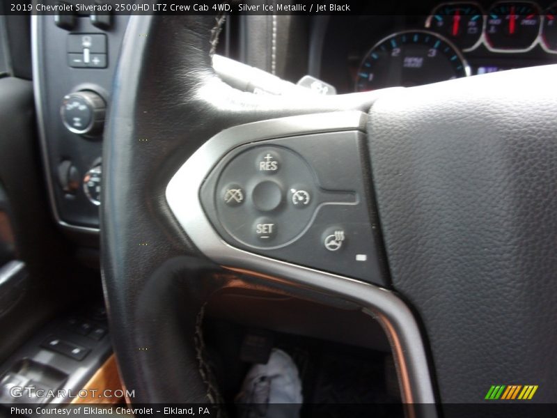 Silver Ice Metallic / Jet Black 2019 Chevrolet Silverado 2500HD LTZ Crew Cab 4WD