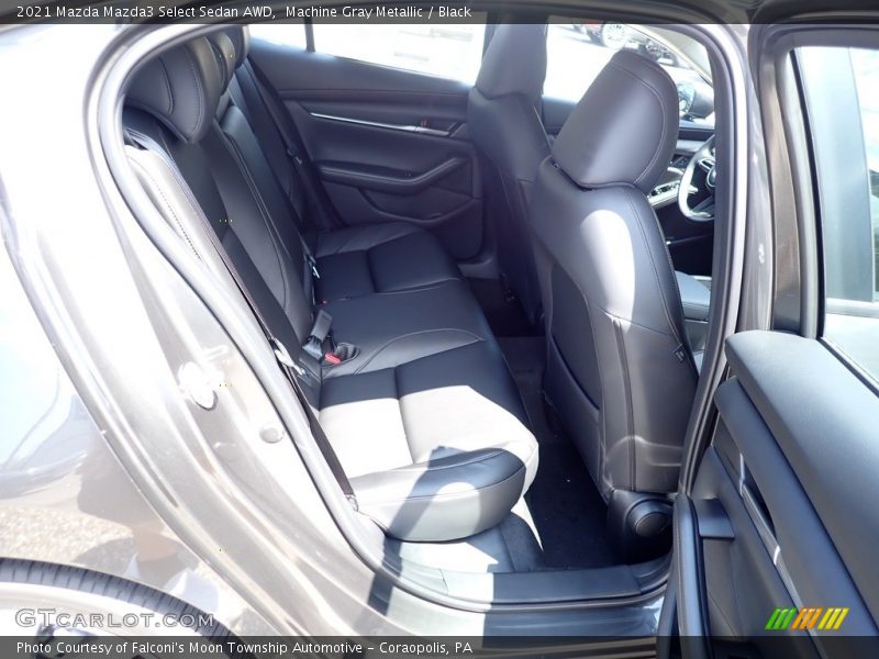 Machine Gray Metallic / Black 2021 Mazda Mazda3 Select Sedan AWD