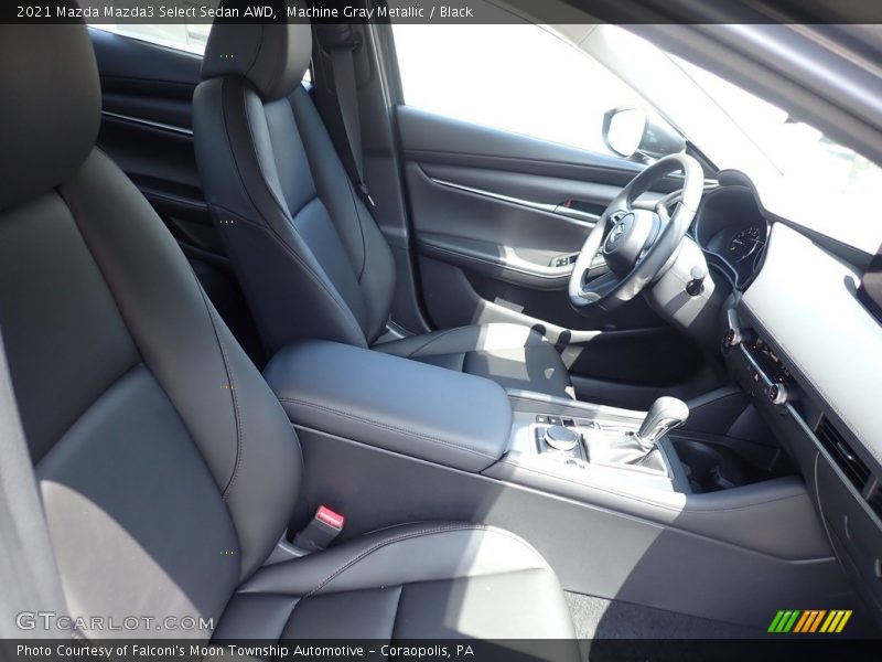 Machine Gray Metallic / Black 2021 Mazda Mazda3 Select Sedan AWD