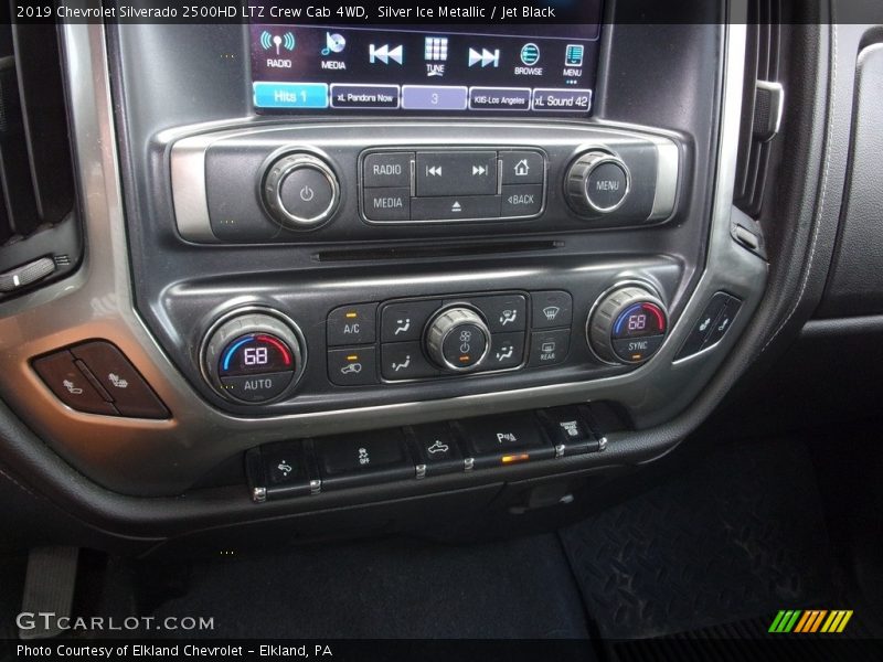 Silver Ice Metallic / Jet Black 2019 Chevrolet Silverado 2500HD LTZ Crew Cab 4WD