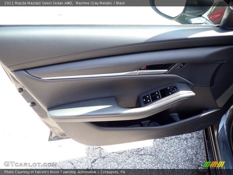 Machine Gray Metallic / Black 2021 Mazda Mazda3 Select Sedan AWD