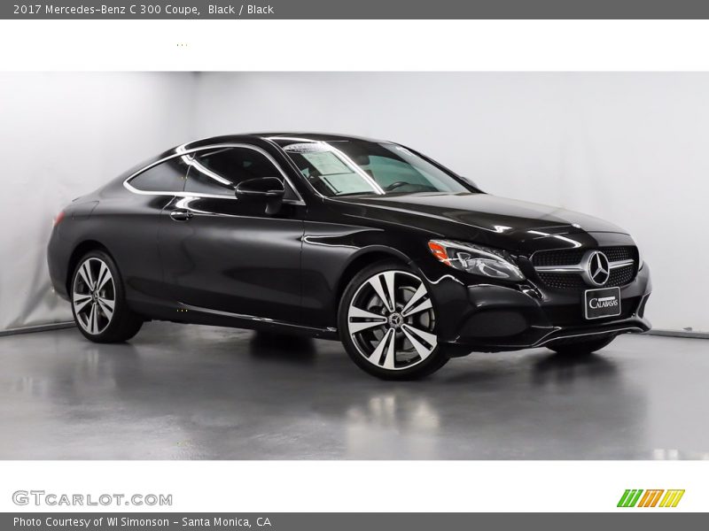 Black / Black 2017 Mercedes-Benz C 300 Coupe