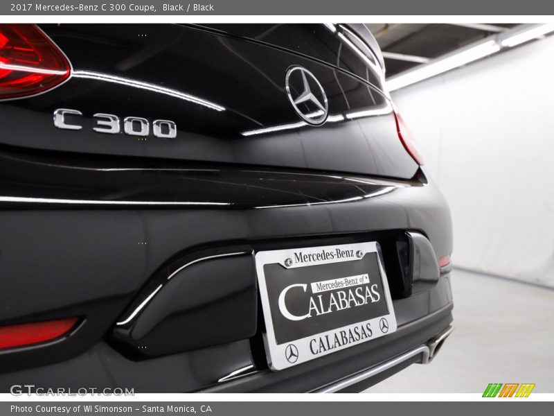 Black / Black 2017 Mercedes-Benz C 300 Coupe