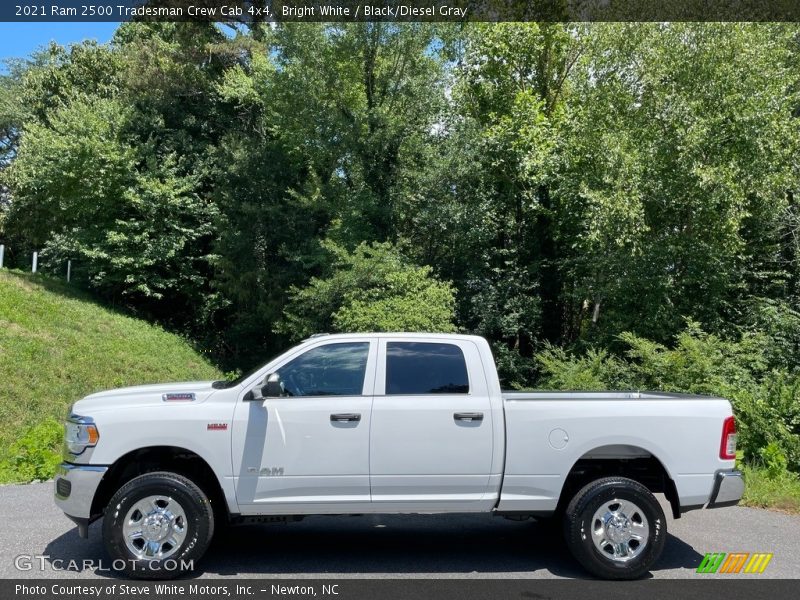Bright White / Black/Diesel Gray 2021 Ram 2500 Tradesman Crew Cab 4x4
