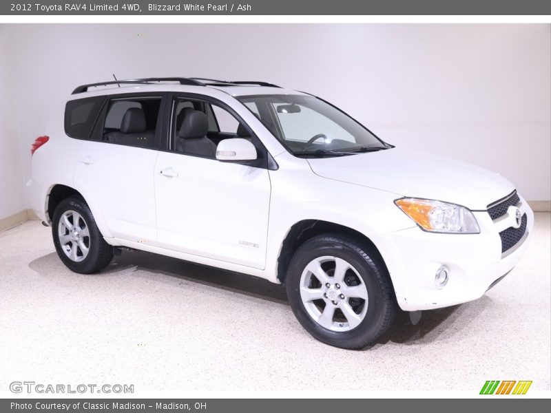 Blizzard White Pearl / Ash 2012 Toyota RAV4 Limited 4WD