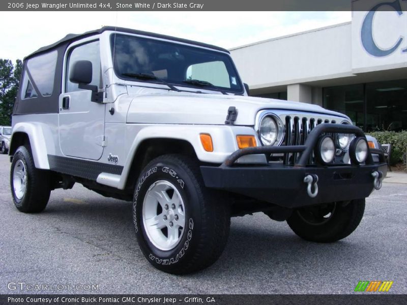Stone White / Dark Slate Gray 2006 Jeep Wrangler Unlimited 4x4