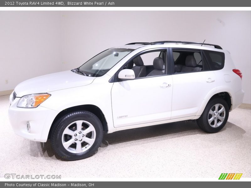 Blizzard White Pearl / Ash 2012 Toyota RAV4 Limited 4WD
