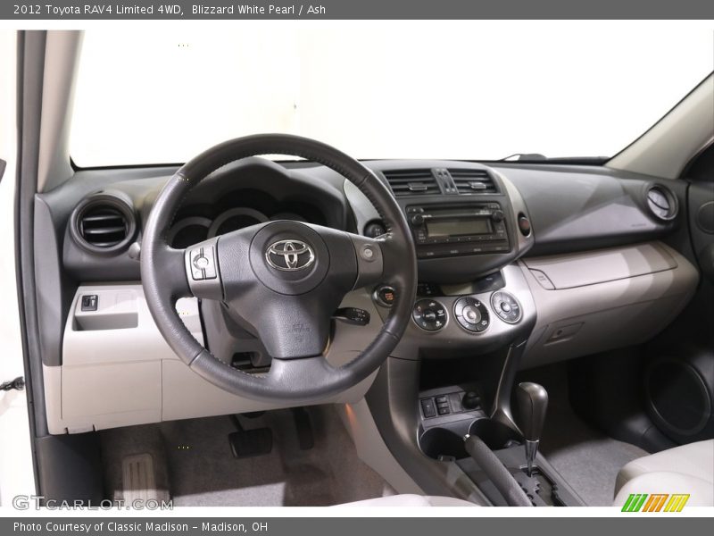 Blizzard White Pearl / Ash 2012 Toyota RAV4 Limited 4WD