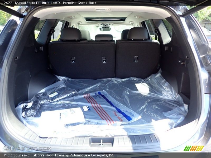 Portofino Gray / Black 2022 Hyundai Santa Fe Limited AWD