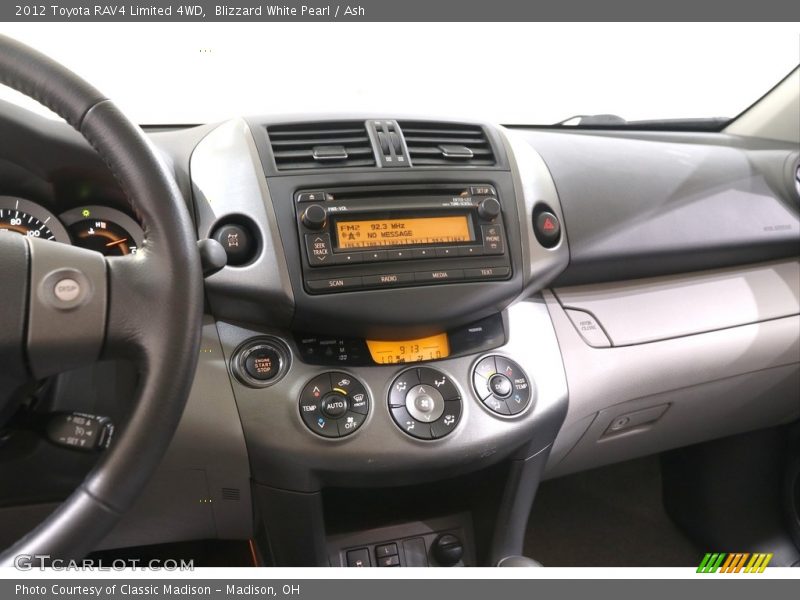 Blizzard White Pearl / Ash 2012 Toyota RAV4 Limited 4WD