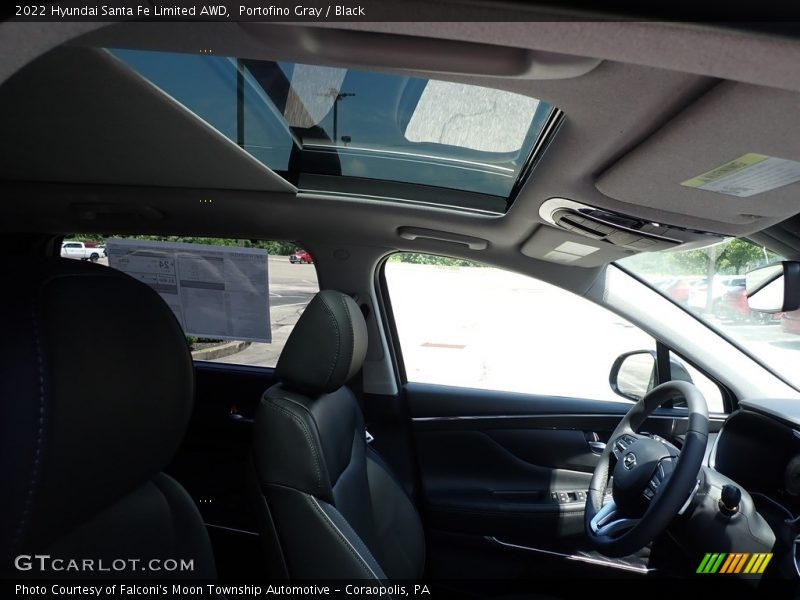Portofino Gray / Black 2022 Hyundai Santa Fe Limited AWD