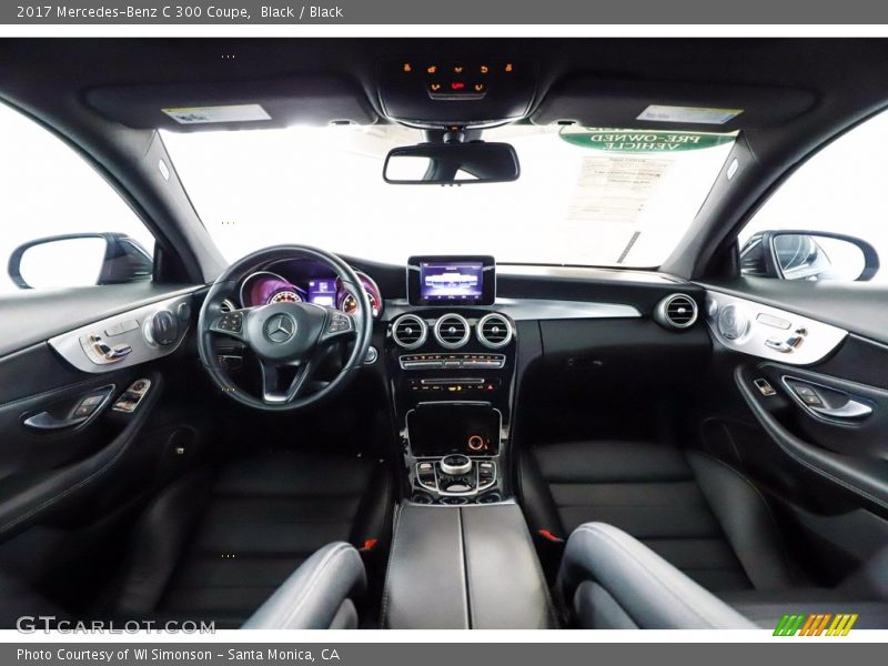 Black / Black 2017 Mercedes-Benz C 300 Coupe