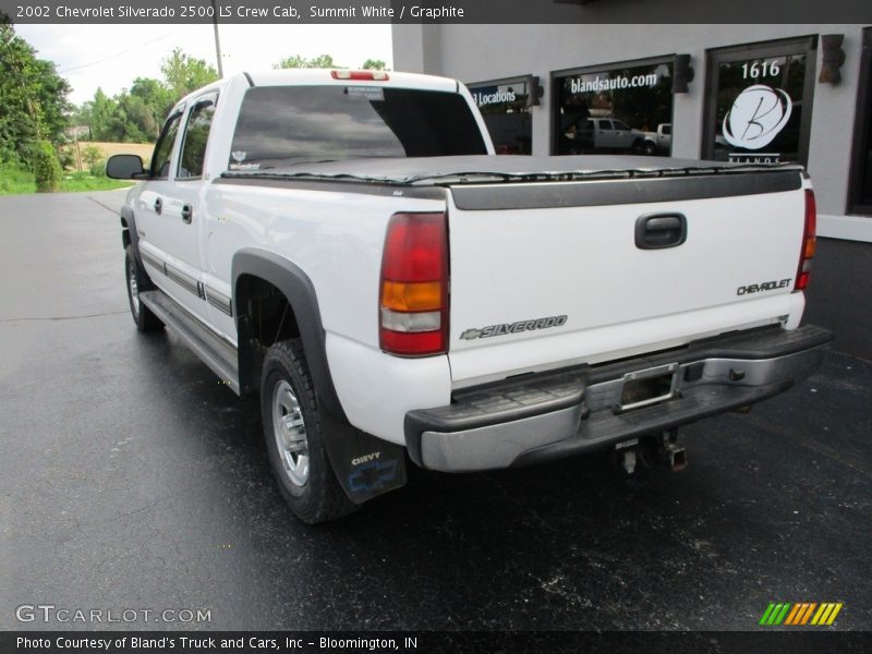 Summit White / Graphite 2002 Chevrolet Silverado 2500 LS Crew Cab