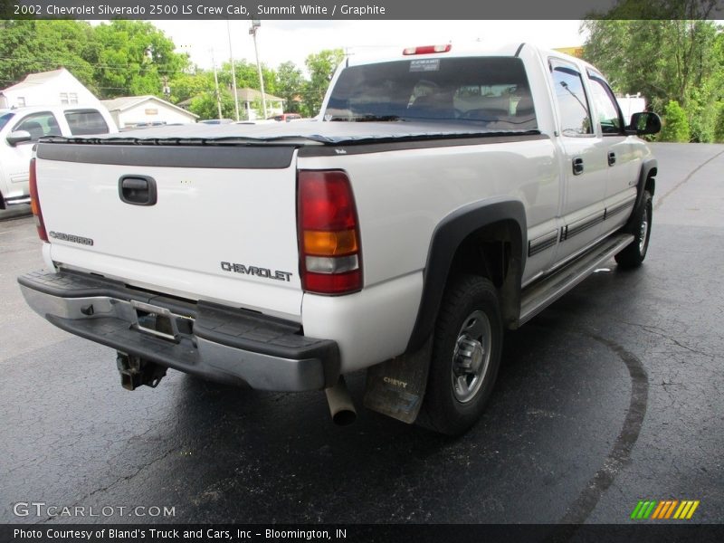 Summit White / Graphite 2002 Chevrolet Silverado 2500 LS Crew Cab