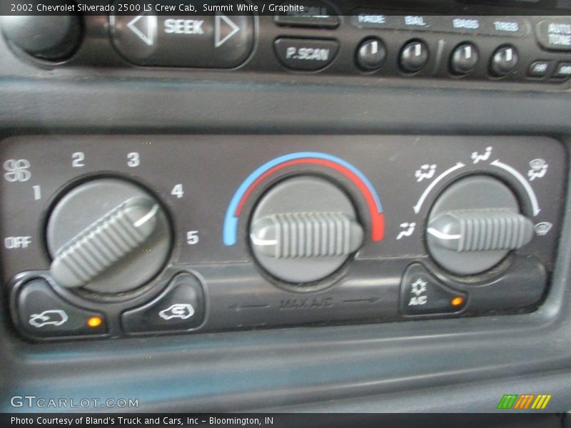 Summit White / Graphite 2002 Chevrolet Silverado 2500 LS Crew Cab