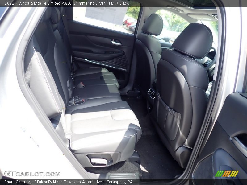 Shimmering Silver Pearl / Black 2022 Hyundai Santa Fe Limited AWD