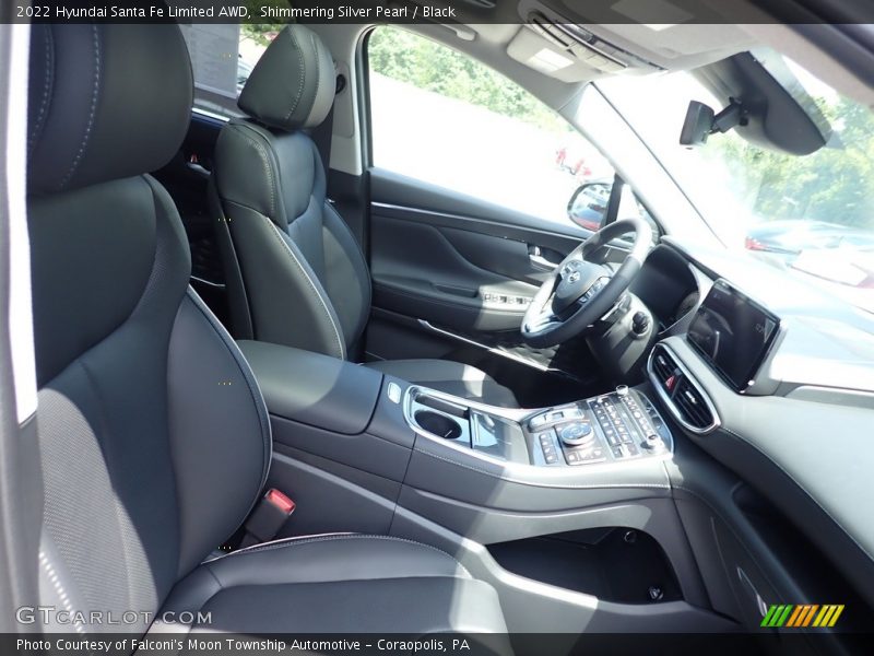 Shimmering Silver Pearl / Black 2022 Hyundai Santa Fe Limited AWD