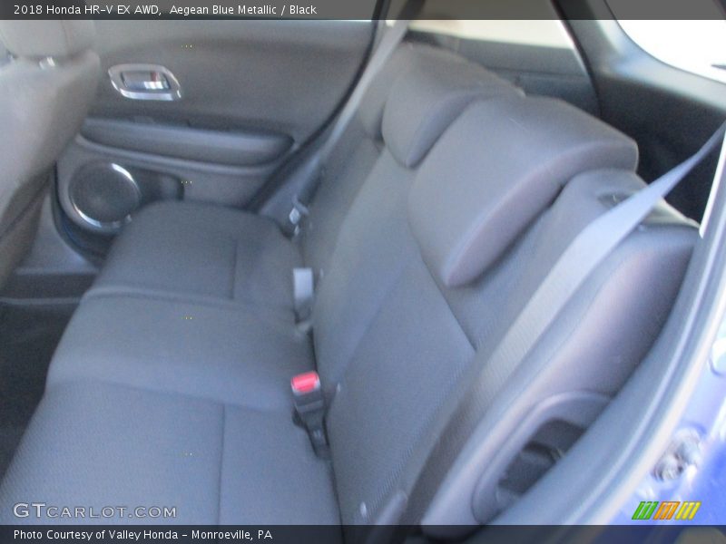 Aegean Blue Metallic / Black 2018 Honda HR-V EX AWD
