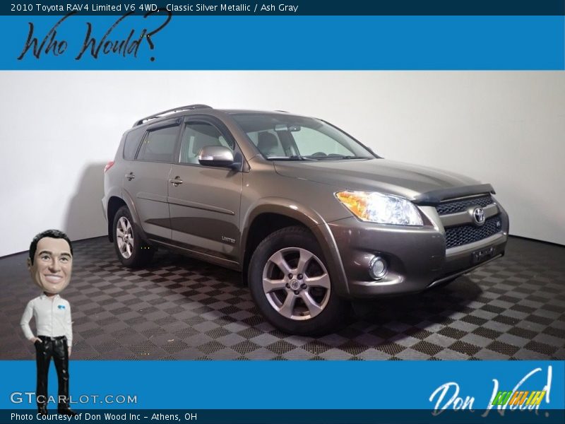 Classic Silver Metallic / Ash Gray 2010 Toyota RAV4 Limited V6 4WD