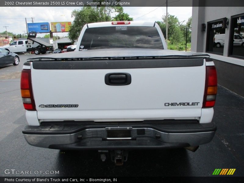 Summit White / Graphite 2002 Chevrolet Silverado 2500 LS Crew Cab