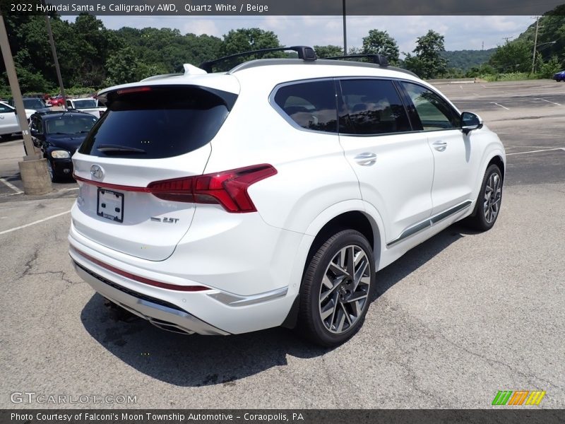 Quartz White / Beige 2022 Hyundai Santa Fe Calligraphy AWD