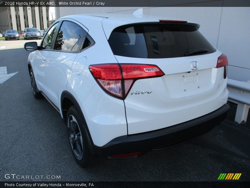 White Orchid Pearl / Gray 2018 Honda HR-V EX AWD