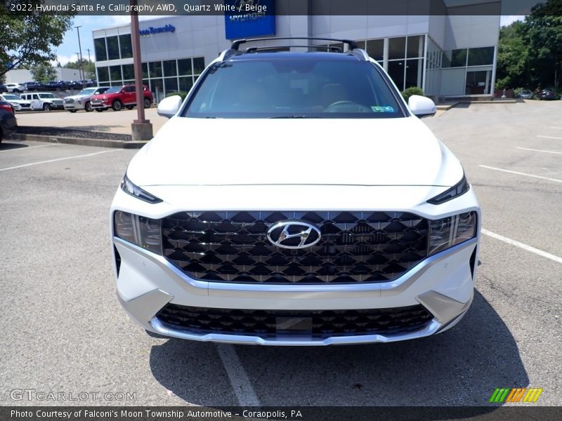 Quartz White / Beige 2022 Hyundai Santa Fe Calligraphy AWD