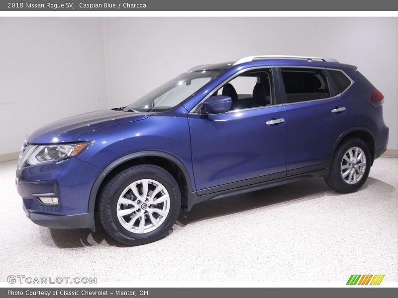 Caspian Blue / Charcoal 2018 Nissan Rogue SV