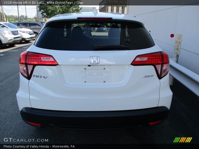 White Orchid Pearl / Gray 2018 Honda HR-V EX AWD