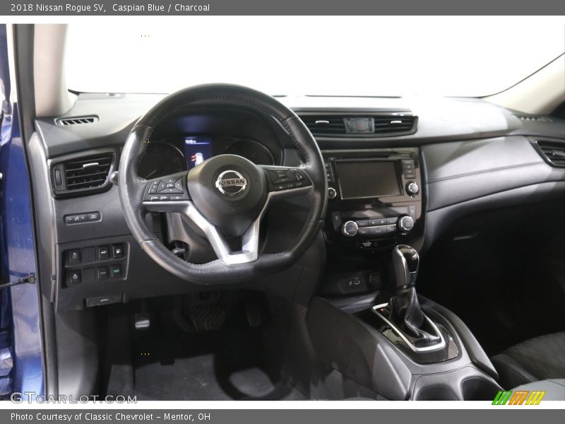 Caspian Blue / Charcoal 2018 Nissan Rogue SV
