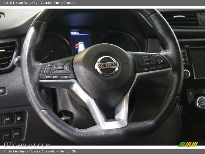 Caspian Blue / Charcoal 2018 Nissan Rogue SV