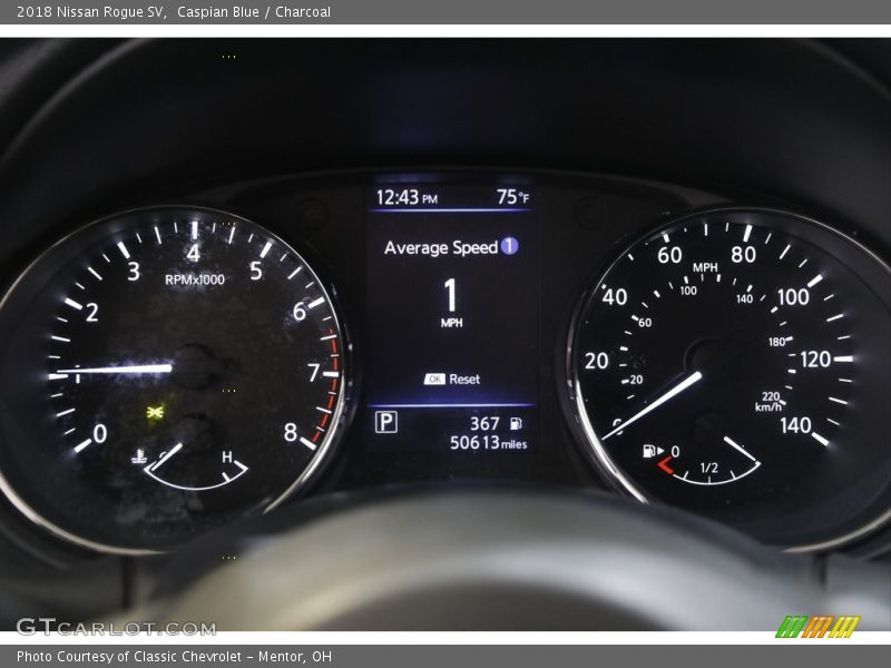 Caspian Blue / Charcoal 2018 Nissan Rogue SV