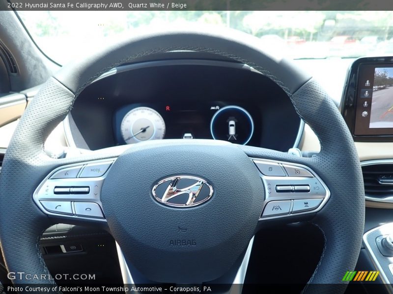 Quartz White / Beige 2022 Hyundai Santa Fe Calligraphy AWD