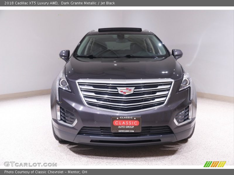 Dark Granite Metallic / Jet Black 2018 Cadillac XT5 Luxury AWD