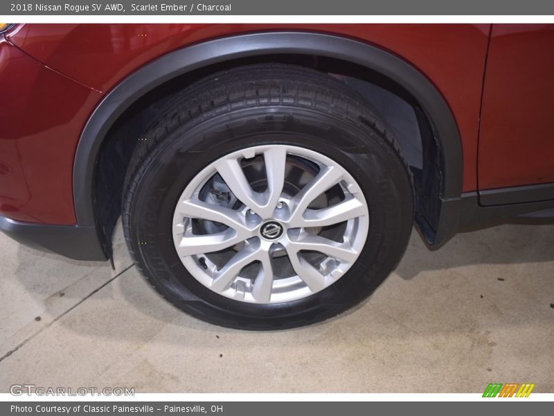 Scarlet Ember / Charcoal 2018 Nissan Rogue SV AWD
