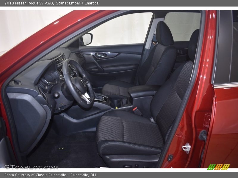 Scarlet Ember / Charcoal 2018 Nissan Rogue SV AWD