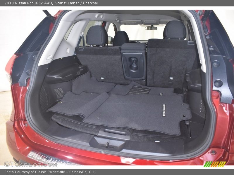 Scarlet Ember / Charcoal 2018 Nissan Rogue SV AWD