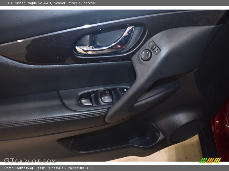 Scarlet Ember / Charcoal 2018 Nissan Rogue SV AWD