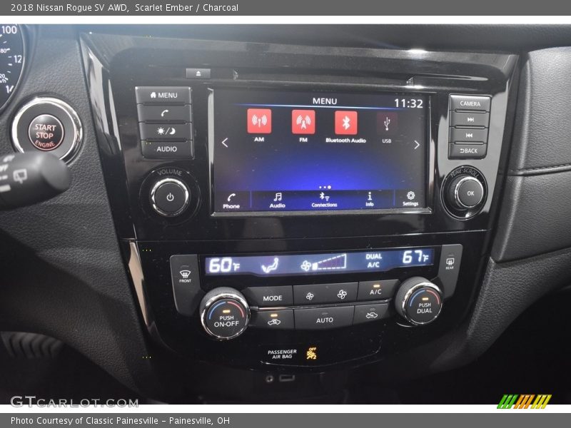 Scarlet Ember / Charcoal 2018 Nissan Rogue SV AWD