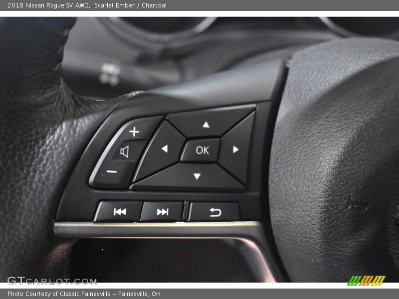 Scarlet Ember / Charcoal 2018 Nissan Rogue SV AWD
