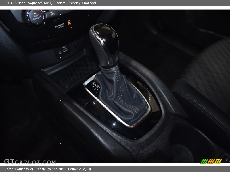 Scarlet Ember / Charcoal 2018 Nissan Rogue SV AWD